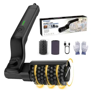 Drayvorx Electric BBQ Grill Brush Cordless and Rechargeable,Two Replacement Cleaning Brushes,Adjustable Angle, Barbecue Accessories,Barbecue Utensils,Wire Brushes for Cleaning Rust, Grill, Dirt, Paint Removal, Welding