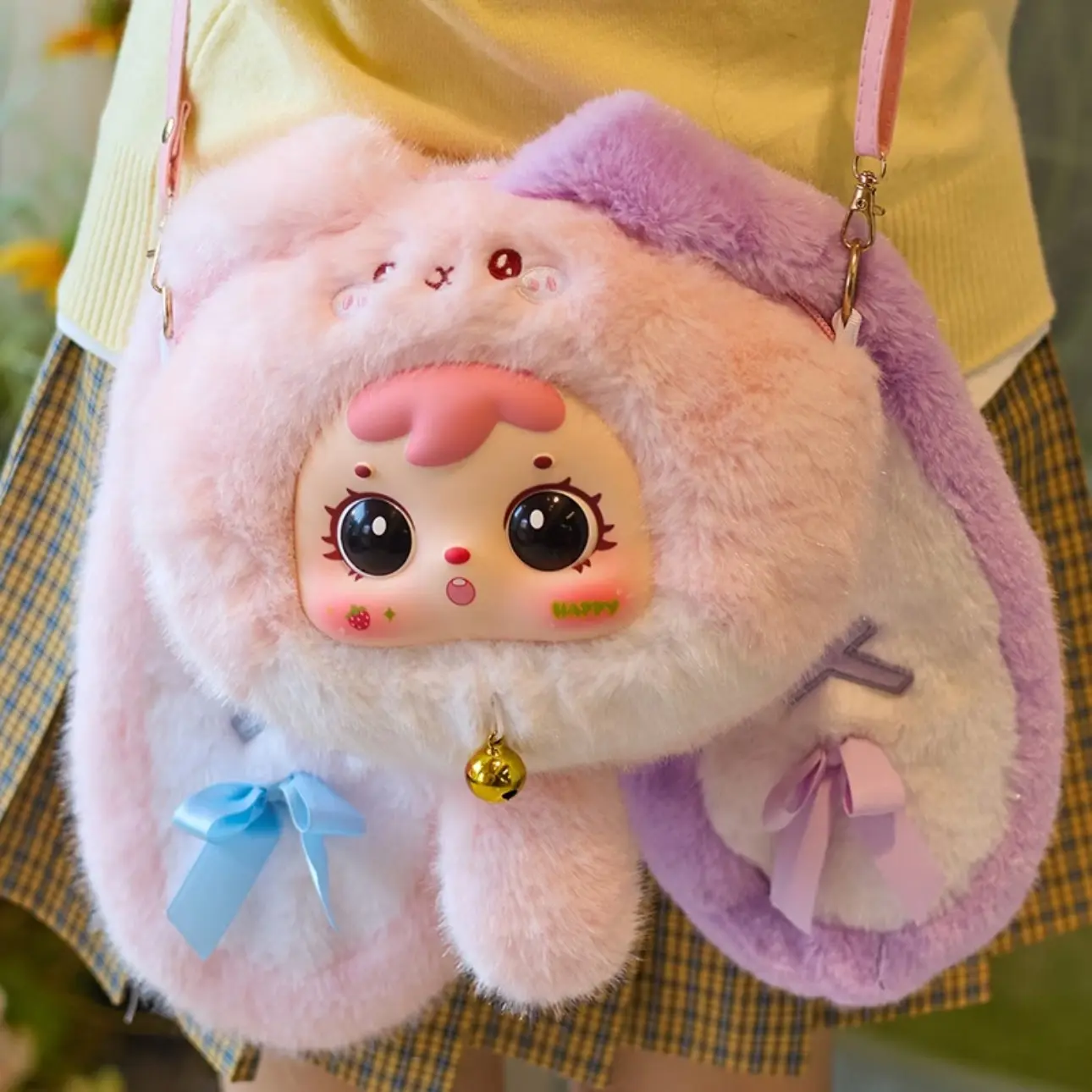 Samuel Lucky Wealth Rabbit Bag Series Soft Plush Toy Crossbody Handbag Collectible Blind Box