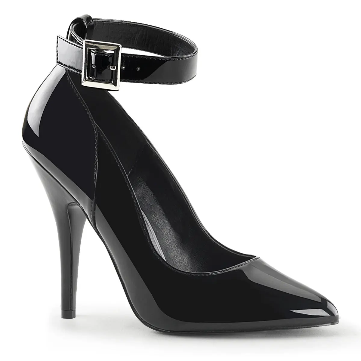 Pleaser Women's High Heels, Elegant Solid Black Dress Pumps with a 5-Inch Heel, Sensual Formal Party Footwear