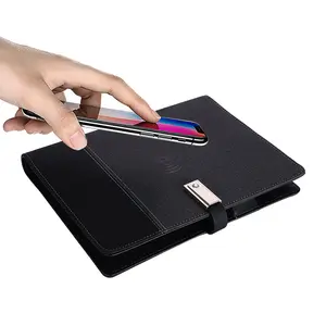 Smart Notebook 2026-2027, Wireless Charger, Power Bank, LED Light, USB & Card Slots