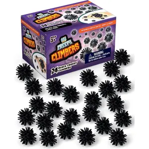 Sticky Wall Crawling Toys for Kids Washable and Reusable Sticky Climbers, Creepy Crawlers Wall and Ceiling Balls, Spider Crawl Birthday Party Favors, Goodie Bag, Easter Basket Stuffer