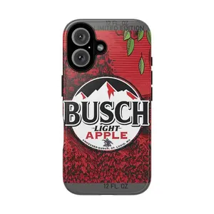 Busch Light Apple Phone Case American Beer 2D tough case for iPhone 11-17 Pro Max