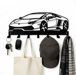 Livifree Wall Mounted Roadster Multifunctional Hook for Key Shelves Wall Shelves Decor Organizer for Home Interior Living Room ,Bedroom Decor, Home Decor Shelf