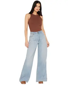 Wrangler Women's High Rise Light Wash Canyon Wide Denim Jeans - 112378553