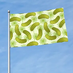 Dill Pickles Flag 3x5 Ft Indoor Home House Decor Durable Garden Breeze Banner
