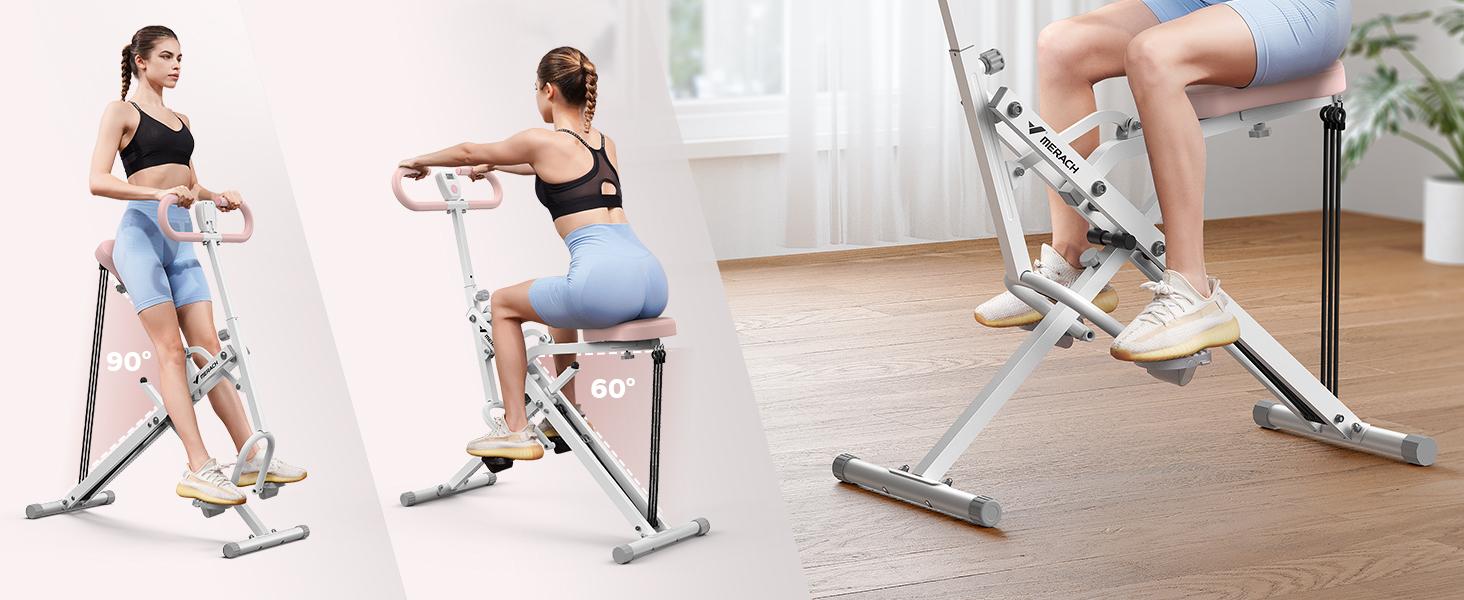 MERACH Squat Machine Glutes Workout Adjustable Resistance Foldable Exercise Equipment Leg Exercise Machine Rowing Machine Home Gym TikTokShopBlackFriday SpringStatements