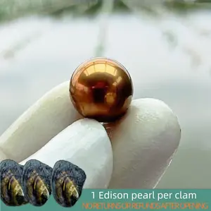 【Bryan】Marvel Edison (1 Edison pearl per clam) 11-16mm Deep/Red Wine/Pistachio Color Round Edison Pearl Freshwater Pearl Edison Pearl｜Live Opening  Non-Refundable NO RETURNS OR REFUNDS AFTER