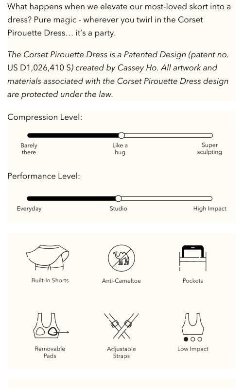 Corset Pirouette Dress - Black