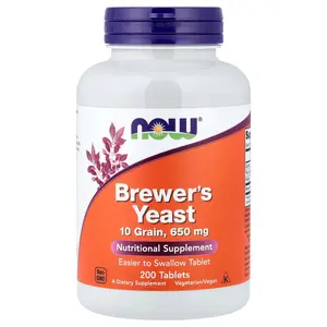 NOW Foods Brewer's Yeast, 650 mg, 200 Tablets