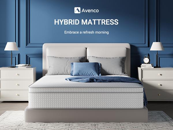 Full/Queen/King Mattress -6/8/10/12/14 Inch-Perfect Balance of Softness & Firmness: High-Quality Mattress for All Sleepers & Body Alignment-Motion Isolation Mattress