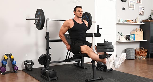 FLYBIRD Olympic Weight Bench – 900 lbs Weight Capacity, Bench Press Set with Preacher Curl Pad & Leg Extension, Full-Body Strength Training Equipment for Home Gym#Summervibes