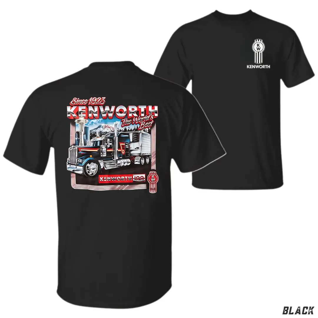 2Side, Kenworth Since 1923 Shirt, 100 Years Edition Classic Truck Graphic Tee, Turbo Speed Car Graphic, Car Lover T Shirt, Summer Outfit, Stylish Tee, Graphic tees Men and women, Vintage Tee Cotton Fabric graphic tee graphic t-shirts