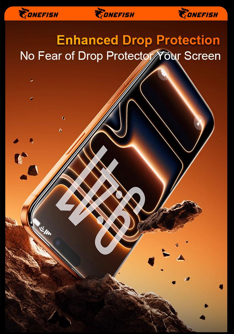 One Fish Screen Protector 2 Pack for iPhone Screen Protector, Privacy Protection, Crystal Clear, Scratch-Resistant, Ultra-Smooth Touch. One Fish Screen Protector 2 Pack for iPhone Screen Protector, Privacy Protection, Crystal Clear, Scratch-Resistant, Ultra-Smooth Touch.