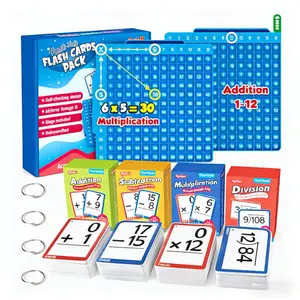 Torlam Math Flash Cards & Math Board,  Multiplication Flash Card Times Table Chart, POP Fidget chart, Math Manipulatives Division, Addition, Math fidget toys, Subtraction Games Toys for Kids, 1st, 2nd, 3rd, 4th, 5th,6th Grade