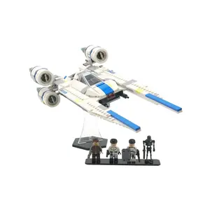 Acrylic Angled Display Stand Compatible with LEGO® 75399 Rebel U-Wing Starfighter - Set Not Included 