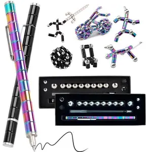 Fidget Pen - Cool 0.5mm Ballpoint Pen, Fun Stress-Relieving  Multifunction Writing Pen, Creative Gift for Teens & Adults