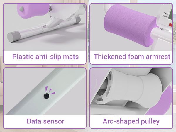 Umay Ab Trainer Machine with LCD Monitor, Foldable Ab Exercise Machine for abs, Arm, Leg, Buttocks Shaper, Core & Ab Trainer at Home Gym for Women, Workout Equipment