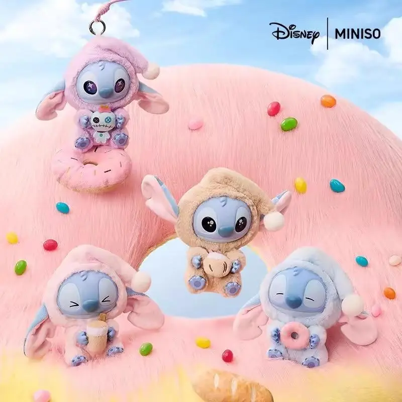 Disney Stitch - Themed Plush and Vinyl "Must - Eat - Even - When - Tired" Keychain: Ideal for Bag Decoration, Collecting, and Adding a Touch of Whimsy#Summervibes, Back To School