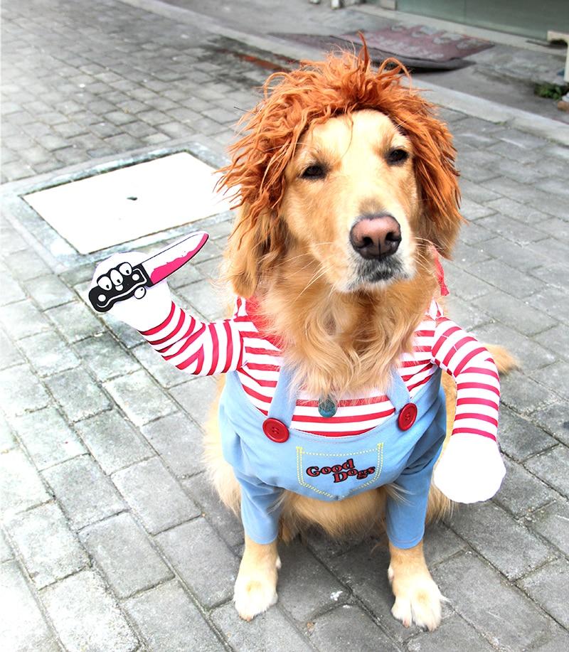 Chucky pet costume for all sized dogs