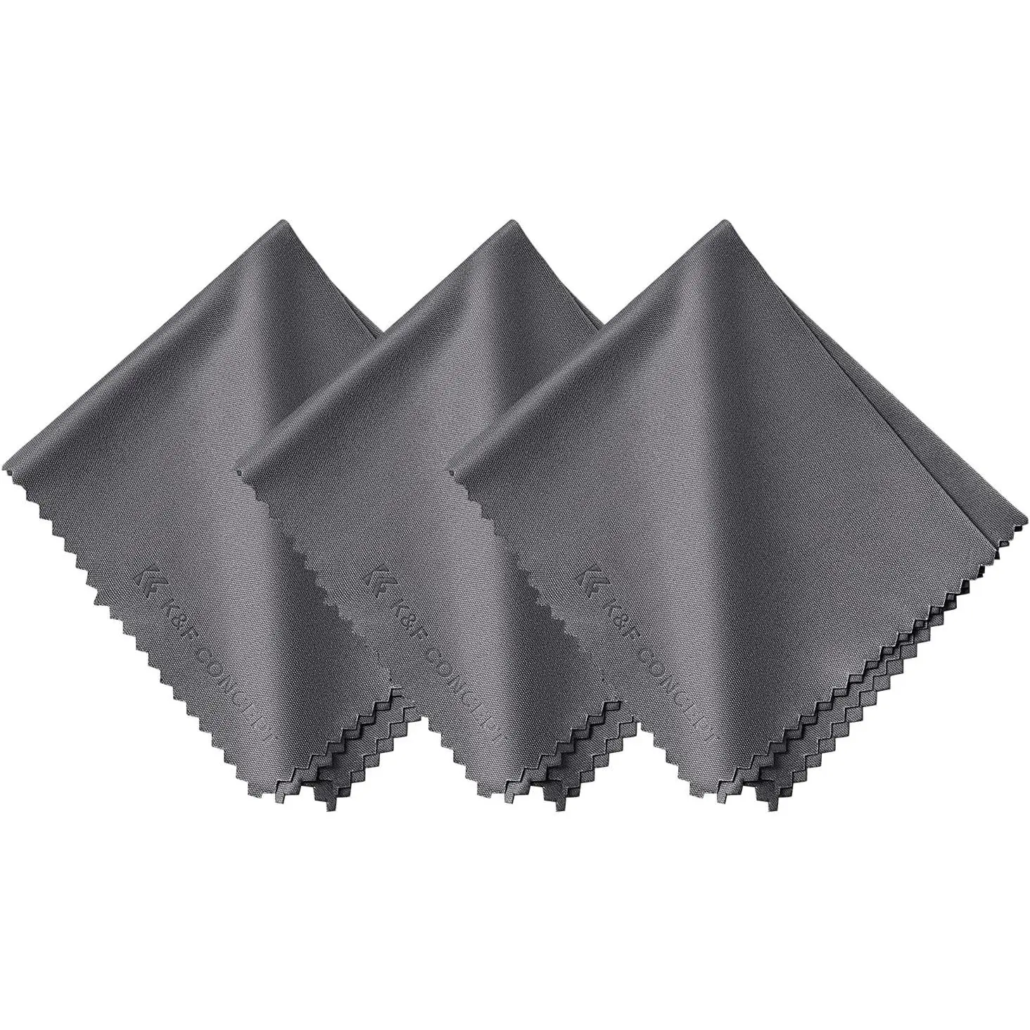 K&F CONCEPT 3 Pack Microfiber Cleaning Cloth(15x18cm), Washable Lens Cleaning Cloth for Cleaning Camera Lenses, Glasses, Screens, Cameras, Eyeglasses, LCD TV Screens, Tablets
