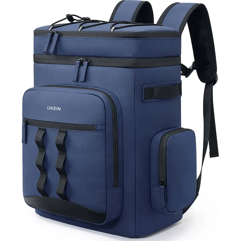 UKEIN Large Insulated Cooler Backpack for Men Women, 17.6" Soft Lightweight Leakproof Picnic Backpack Holds 50 Cans, Waterproof Lunch Backpack for Camping Beach Fishing Travel Hiking Work