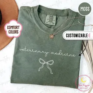 Comfort Colors Coquette Vet Med Shirt, Veterinary Medicine Tshirt, Vet Med Grad Gift, Veterinarian Sweatshirt, Vet Staff Gift