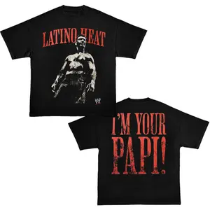 Eddie Guerrero Latino Heat Graphic T-Shirt Ripple Junction Retro Wrestling Fan Apparel Vintage Style Streetwear Tee