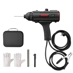 Puwu Portable Handheld Welding Machine - 110V IGBT Inverter Handheld Welder, 20-120A Portable ARC STICK Welder GUN, Hot Start & Anti-Stick for 3/32"- E6013 1/8" Welding Rods for DIY, Repair, Home