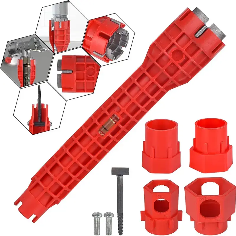 14-in-1 Faucet and Sink Wrench | Ultimate Multi-functional Plumbing Tool | Professional Installer for Tight Spaces, Kitchen & Bathroom Repairs