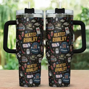 Heated Rivalry Romance 40oz Tumbler, Hollanov Couple Romance Stainless Tumbler, Hockey Rivals Couple Tumbler Cup,