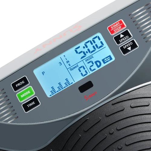 Sunny Health & Fitness Vibration Plates, Home Gym Workout Fitness, 2D/3D/4D Oscillation, Remote, Digital Monitor, Resistance Bands, Whole-Body Workout, Vertical Horizontal Motion, Muscle Activation, Circulation & Recovery