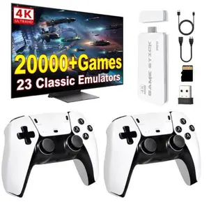 2026 New Upgraded Retro Game Stickwith Built-in Games  Emulators  Wireless Controllers Output,64G TF Card for All Ages,Perfect Holiday Gift for Adults, Teens & Kids