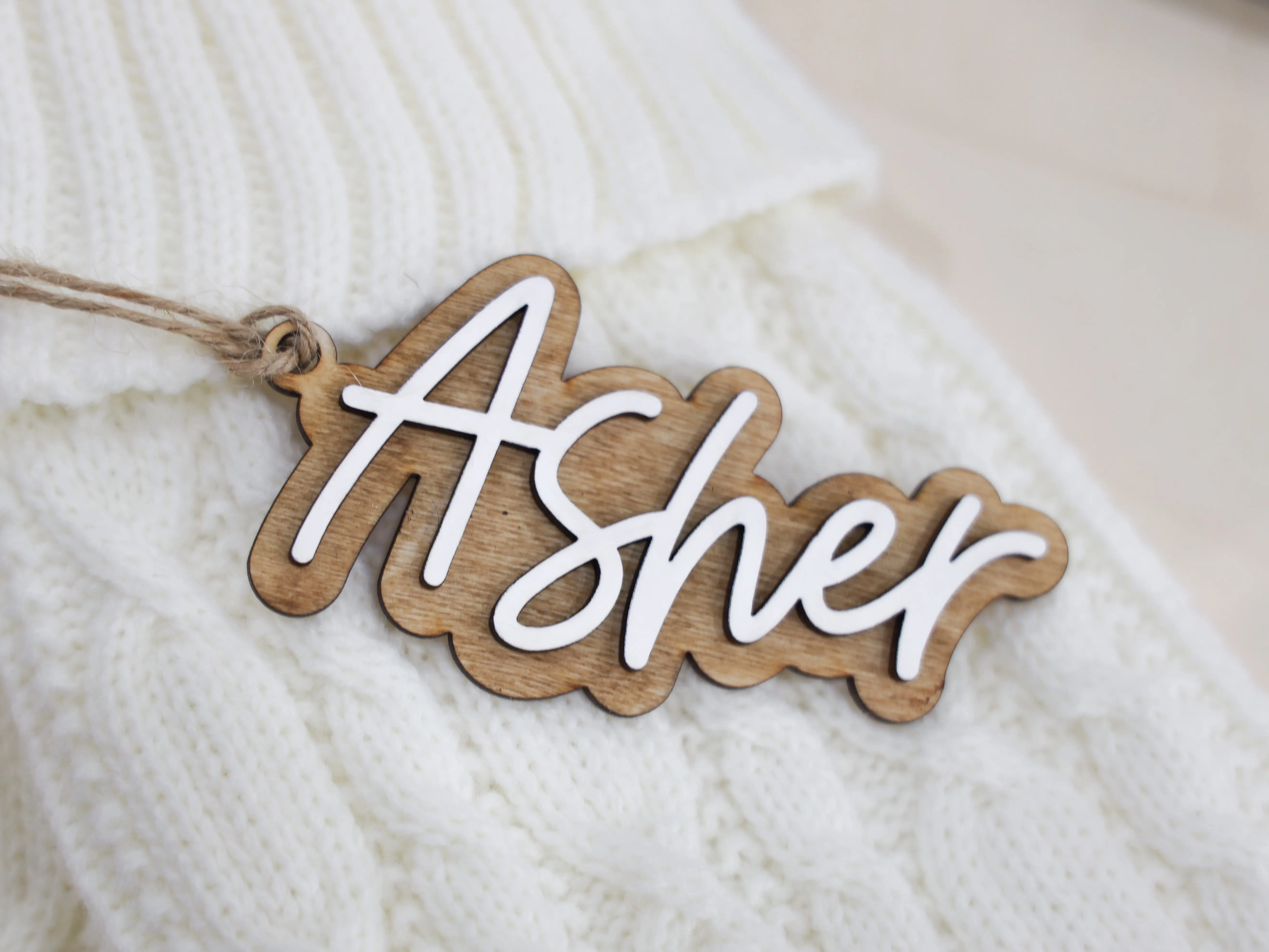 Personalized Stocking Tags Wooden Name Tags Christmas Labels Wooden Present Tags Christmas Stocking tags Present Tags