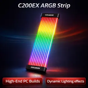 DICHEN Custom C200EX ARGB Neon LED Strip Viral PC Build Upgrade ​   for Motherboard 24-PIN GPU Extension Sync with Aura Mystic Light ASUS MSI |   Trending ​   RGB Light Kit for Gaming Desktop Aesthetic Mods