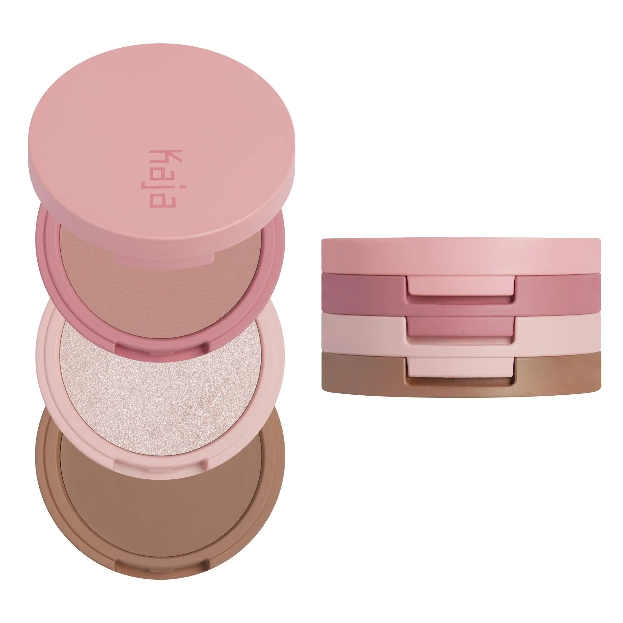 Kaja Korean 3-in-1 Play Bento l Blush & Highlighter & Bronzer Trio l Makeup, Moisturizing, K-Beauty, Glossy, Long-Lasting, Hydrating, Glow, Lightweight, Cosmetic
