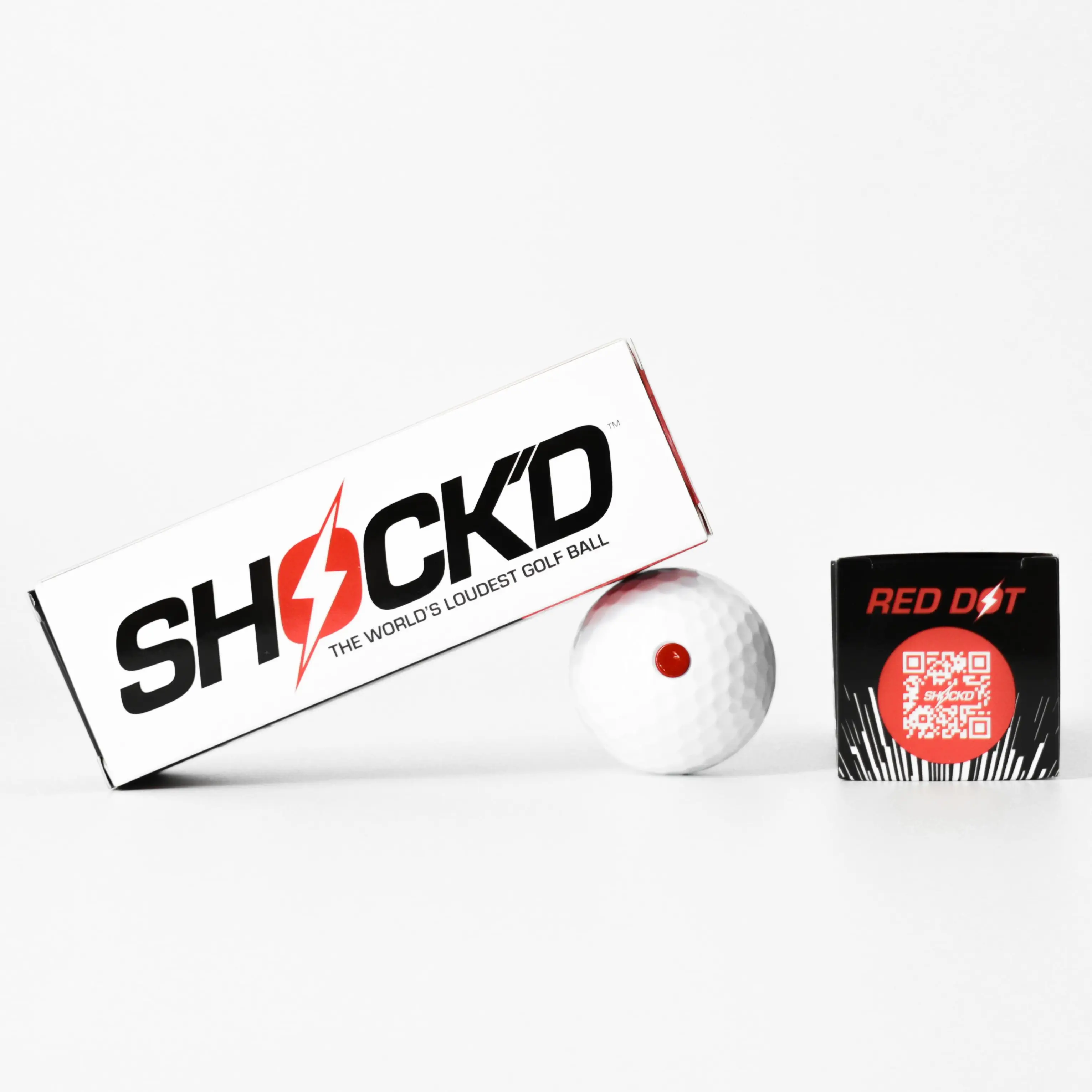 SHOCK'D Exploding Golf Balls - 3-Pack Solid Color Prank Gift, Golf Gadgets for Adults, Loud Sound Novelty Gear for Bachelor Parties, Choose Your Style Outings, Ball Style Golf, Incognito - White