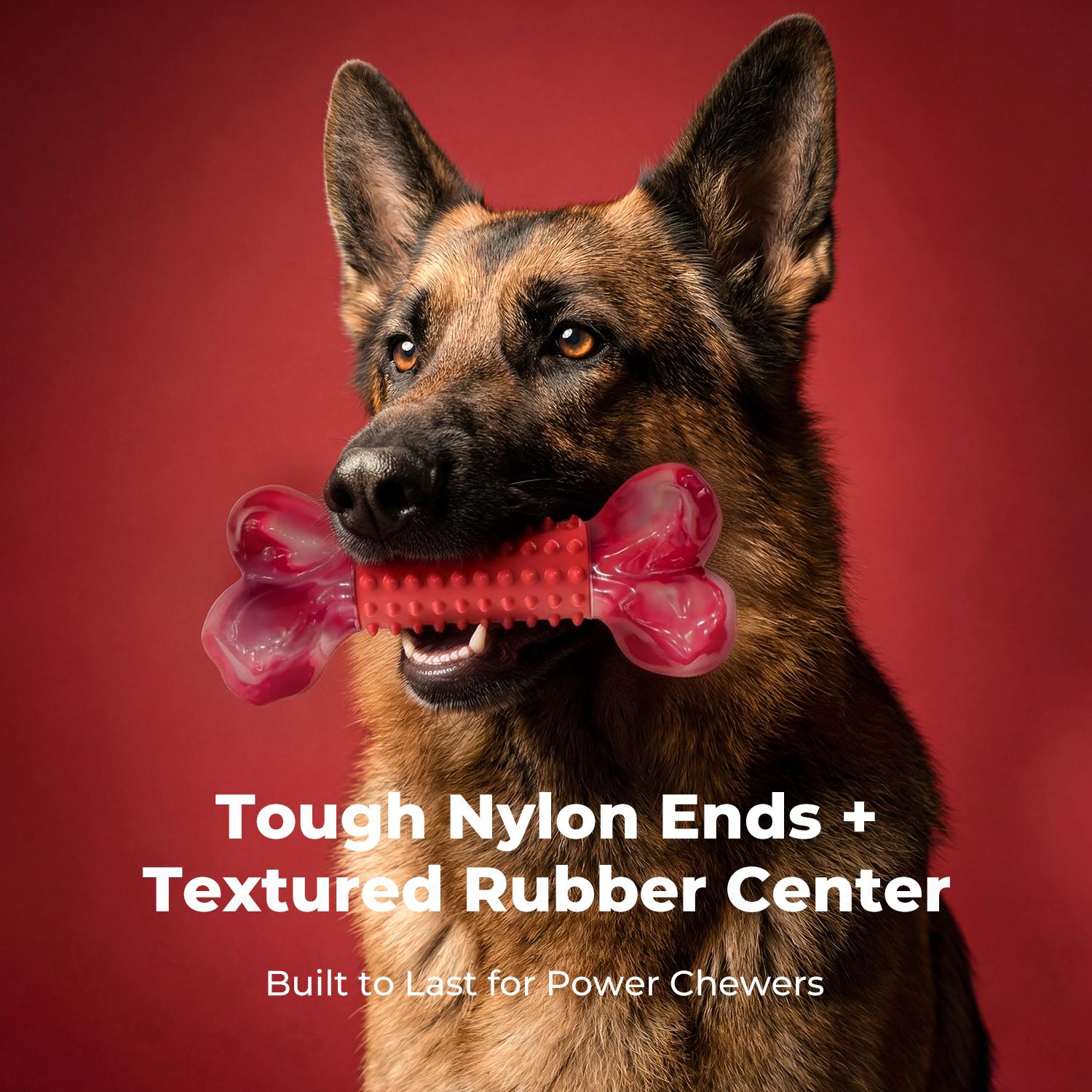 Durable Chew Toy for Strong Dogs, Sturdy Toy for Large Breeds, Indestructible Chew Toy, Interactive Dog Toy, Dog Teeth Grinding Toy, Large Dog Toy, Dog Birthday Toy