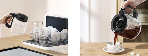 Coffee Maker, Drip Coffee Machine, 14-Cup Glass Carafe, Programmable, Delay Brew, Keep Warm, with Touch Screen, Stainless Steel,Silver Coffee Maker, Drip Coffee Machine, 14-Cup Glass Carafe, Programmable, Delay Brew, Keep Warm, with Touch Screen, Stainless Steel,Silver