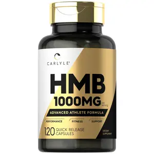 Carlyle HMB Supplement For Men & Women | 1000 mg | 120 Capsules | Advanced Athlete Formula | Non-GMO and Gluten Free