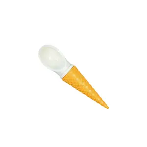 Ice Cream Scooper Waffle Cone - Special Scoop Shape for Slime & Ice Cream - Efficiently Captures and Serves from Containers