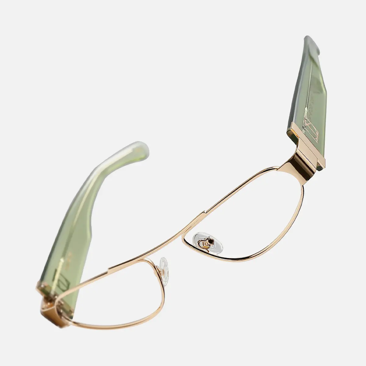 TIJN Women's Y2K Geometric Metal Frame Glasses - Lightweight Retro-Futuristic Eyewear, Trendy Fashion Frames for Daily Wear