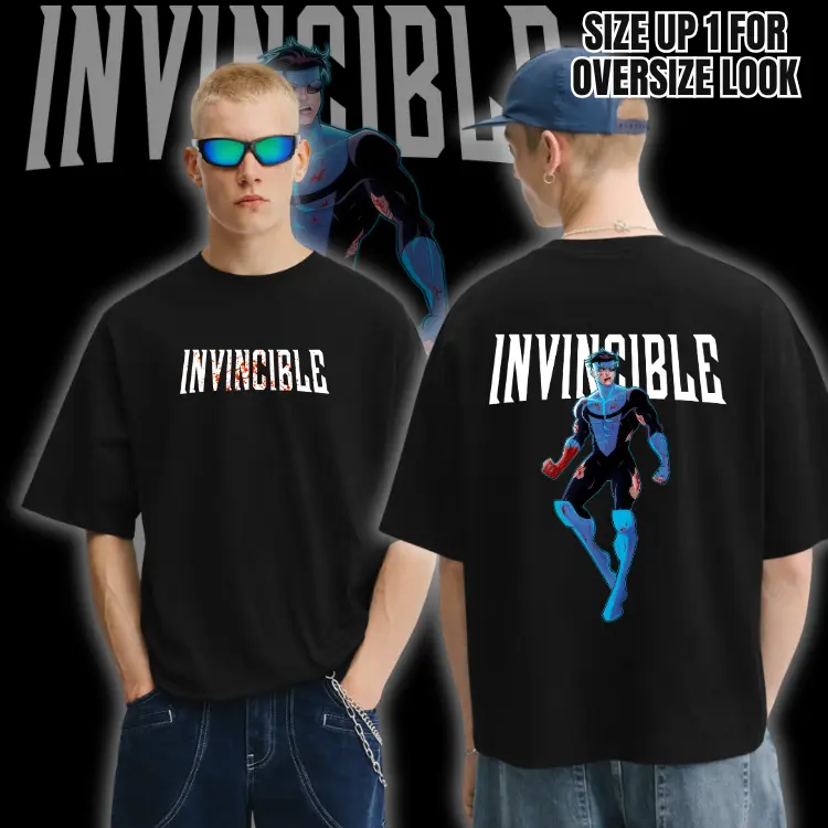 Invincible War doubleside Vintage Comics Hoodie & Sweatshirt, TV Show Comics Shirt Menswear Top Vintage Washed T-Shirts, Trending Comic Streetwear comic t-shirt graphic comic tshirt, graphic tees vacation outfits men gifts dailywear
