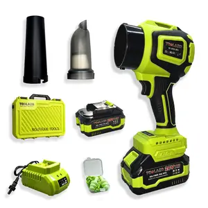 TOOLAZO Multi-functional Turbo Jet Blower, Leaf Blower, Powerful Turbo Fan, Pure Copper Motor, Car Drying After Washing, Handheld Snow Blower, Cordless Turbo Power Dust Collector, Suitable for Home Improvement, Gardening, Compatible with Makita Batteries