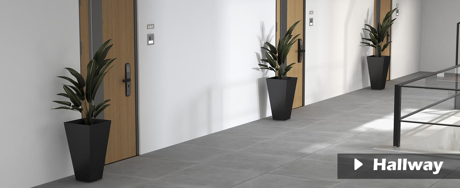 【Set of 3】Outsunny Set of 3 Tall Planters with Drainage Hole, 28" Outdoor Flower Plant Pots, Indoor Planters for Porch Patio and Deck 【Set of 3】Outsunny Set of 3 Tall Planters with Drainage Hole, 28" Outdoor Flower Plant Pots, Indoor Planters for Porch Patio and Deck