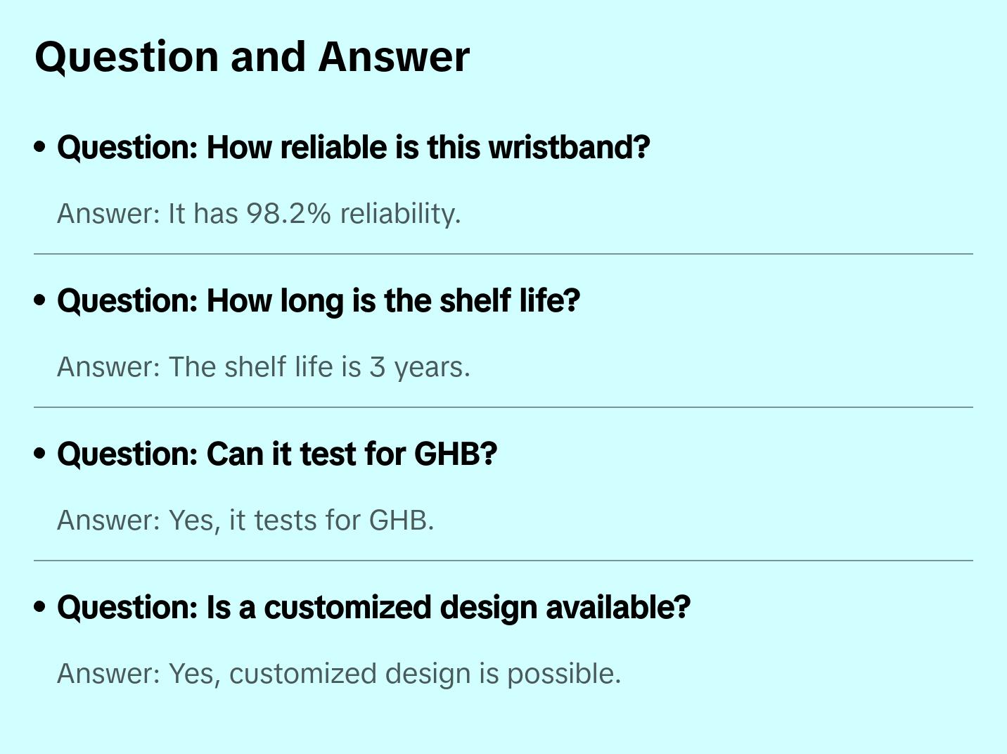 Drinkcheck™ Wristbands Bulk - 4 Tests | Black & Gold