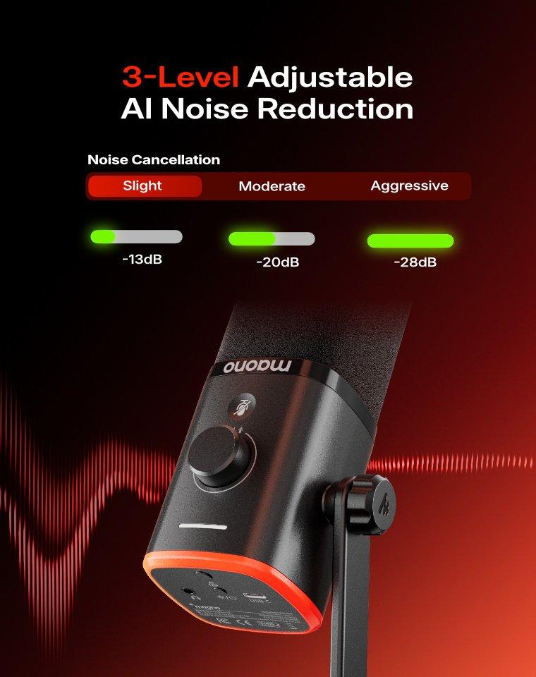 Maono PD100W Wireless & USB gaming microphone for podcast recording, meeting, dynamic RGB mic with quick mute, headphone jack, gain knob, volume control, desktop mic for PC Gamer. widely compatible with PCs, smartphones, laptops, PS4, and PS5. Maono PD100W Wireless & USB gaming microphone for podcast recording, meeting, dynamic RGB mic with quick mute, headphone jack, gain knob, volume control, desktop mic for PC Gamer. widely compatible with PCs, smartphones, laptops, PS4, and PS5.
