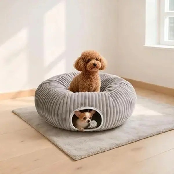 Dog tunnel bed Pet Bed for Indoor Cats and Small Dogs,#SummerWins #DealsForYouDays, Foldable and Washable Dog Bed Soft Cozy Pet Nest