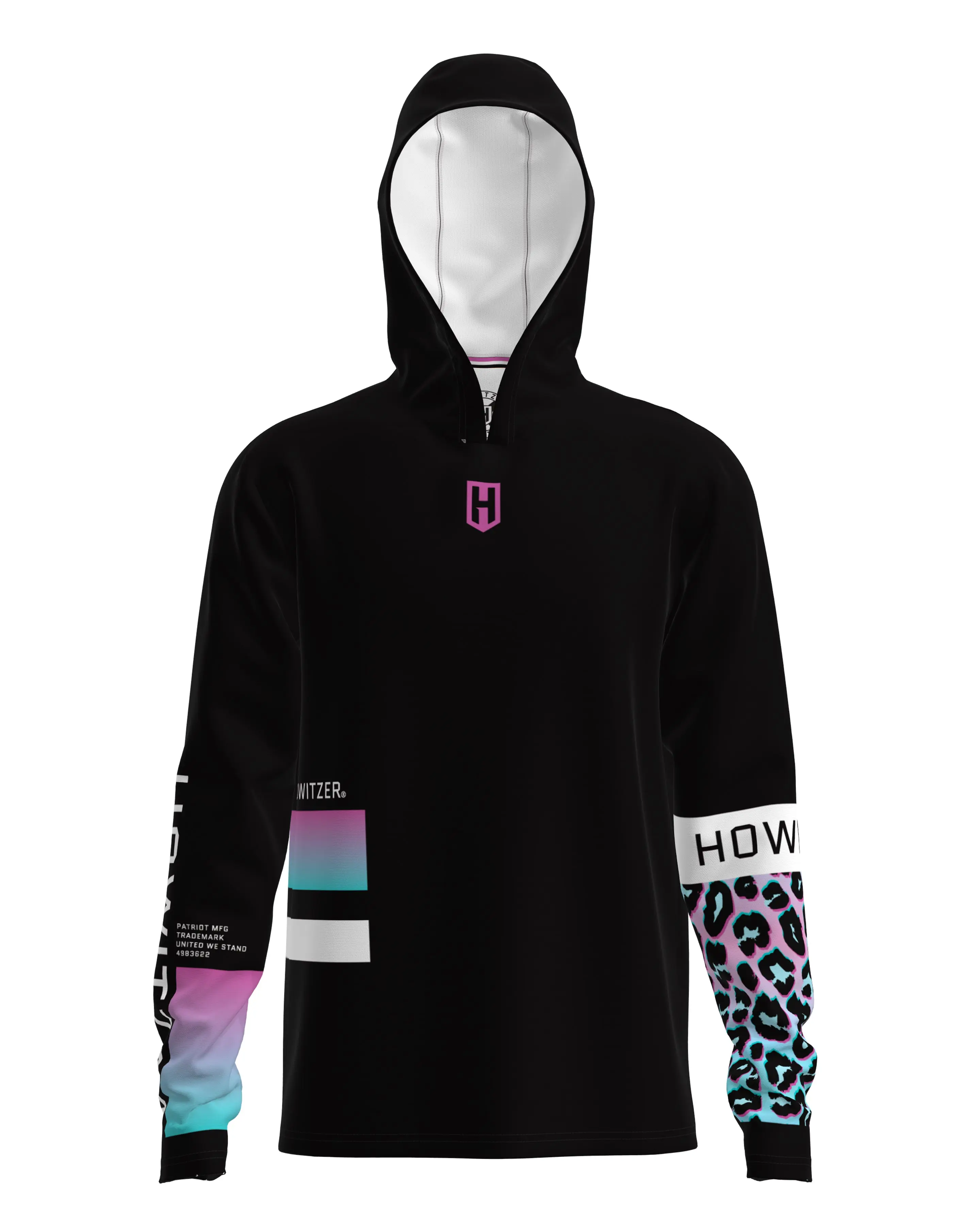 Howitzer Men's After Dark Long Sleeve Performance Jersey - 4-Way Stretch Moisture-Wicking Hooded Pullover, Lightweight Menswear Top, Tops, Sweatshirts