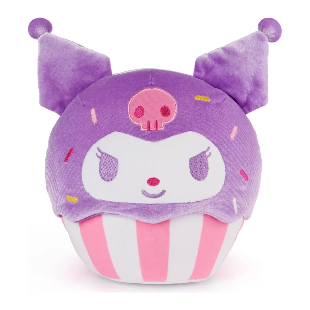 GUND Sanrio Hello Kitty and Friends 8" Kuromi Cupcake Stuffed Toy, Cute Kids' Fun Toy, Toddler-Approved Plaything, Toys For Toddlers, Cute Toys