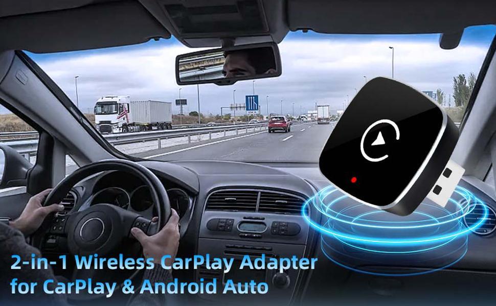 【YURNLV】2026 New Wireless CarPlay Adapter — iPhone & Android | Hands-Free Calling